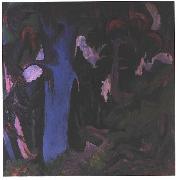Ernst Ludwig Kirchner The blue tree oil painting artist